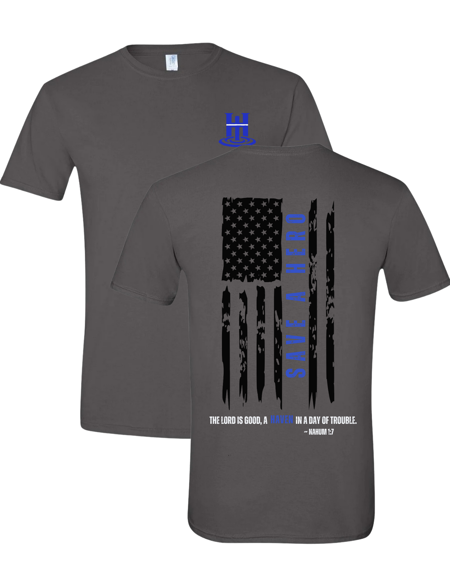 The Haven T-Shirts - Save a Life on Vertical Flag