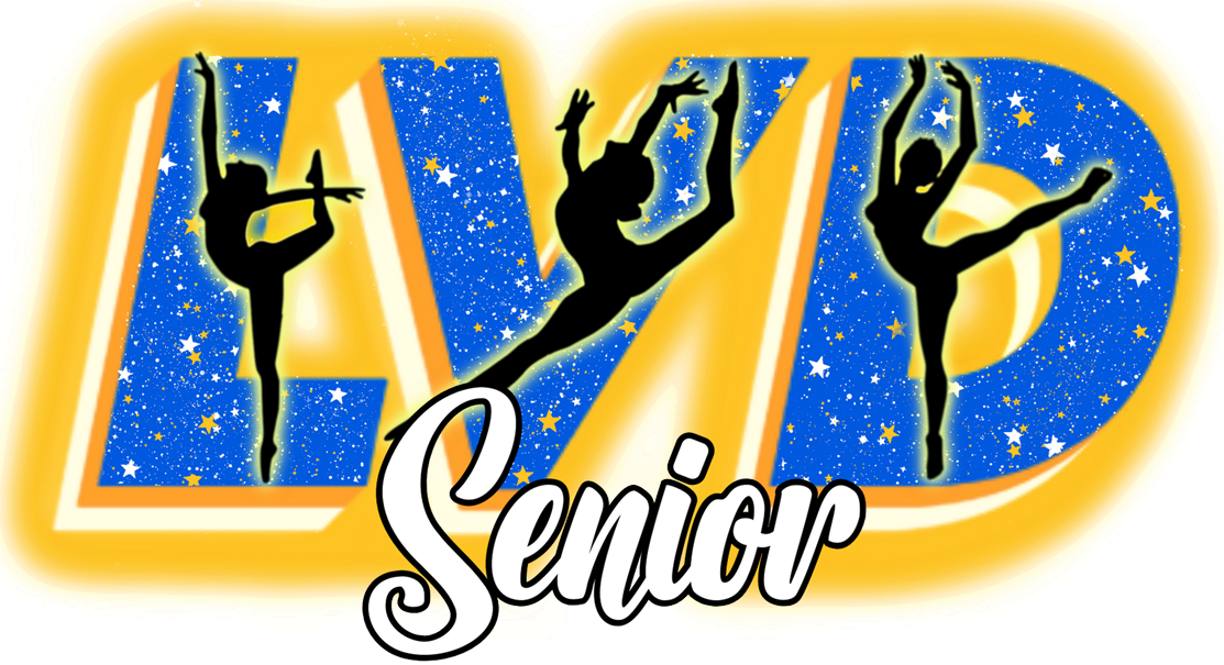 Lexington Varsity Dance Unisex T-Shirts with "LVD" Design options for FRONT.