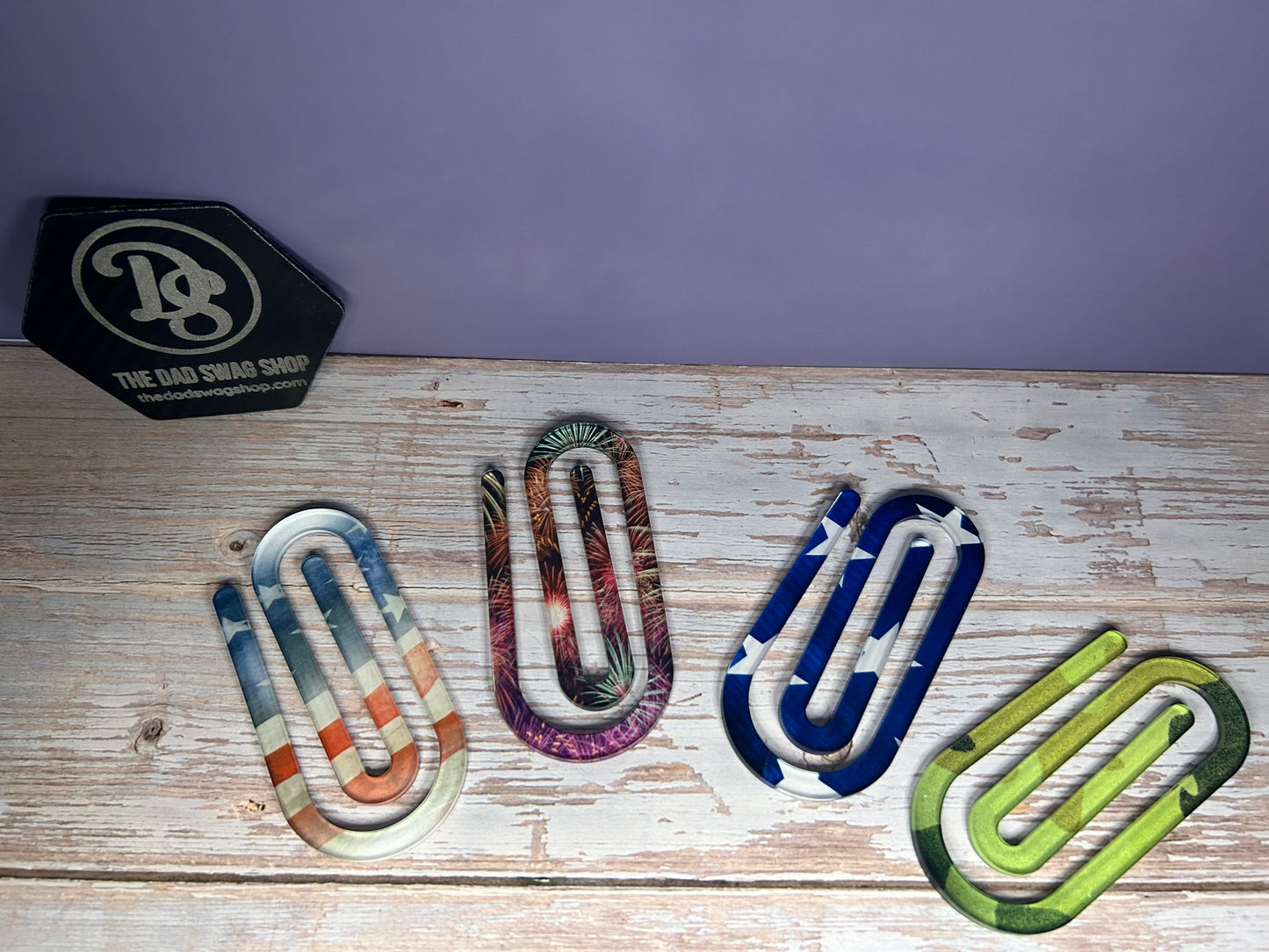 Personalized Teacher Acrylic Paperclip Bookmark - Pack of 3