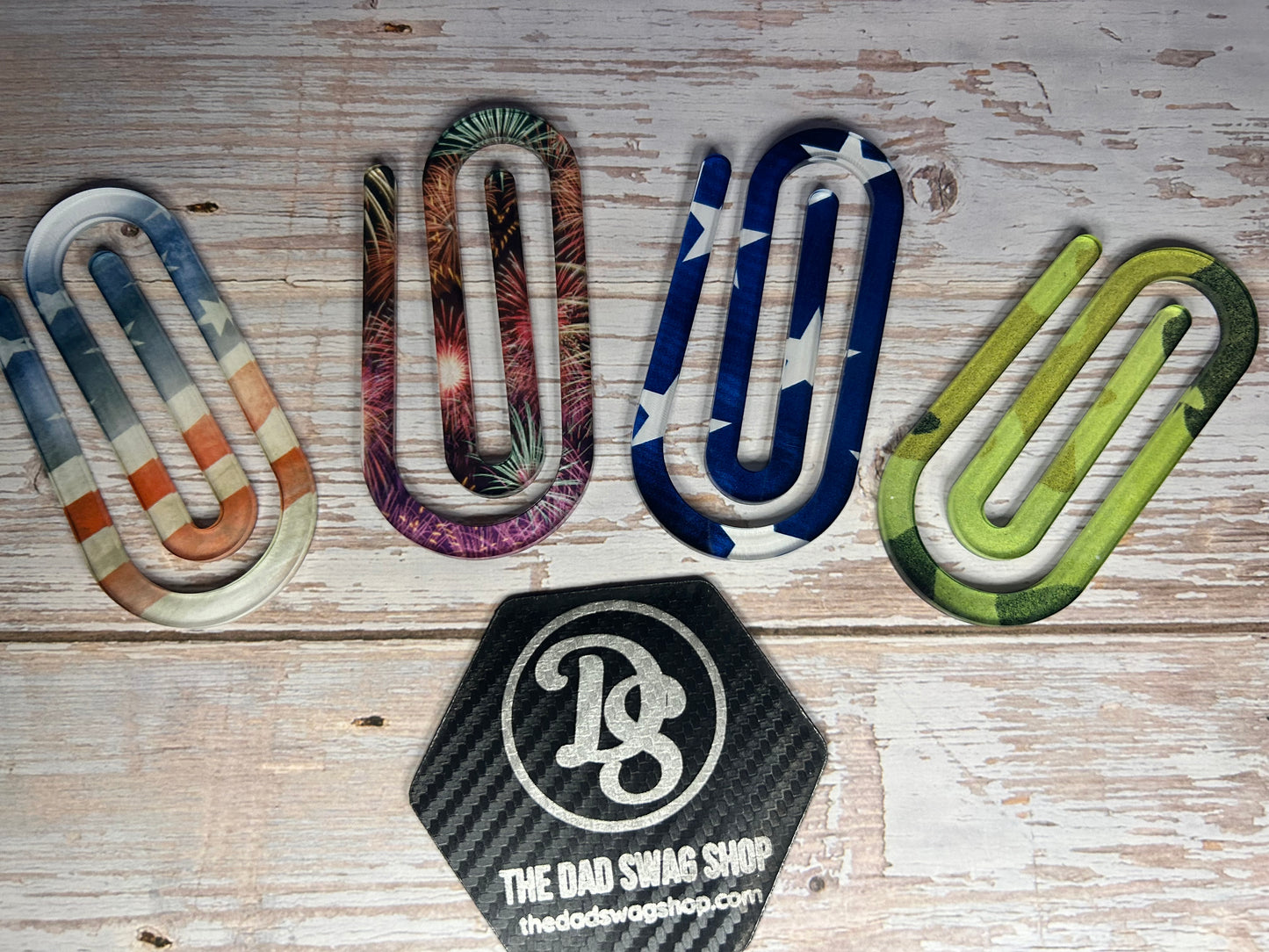 Personalized Teacher Acrylic Paperclip Bookmark - Pack of 3