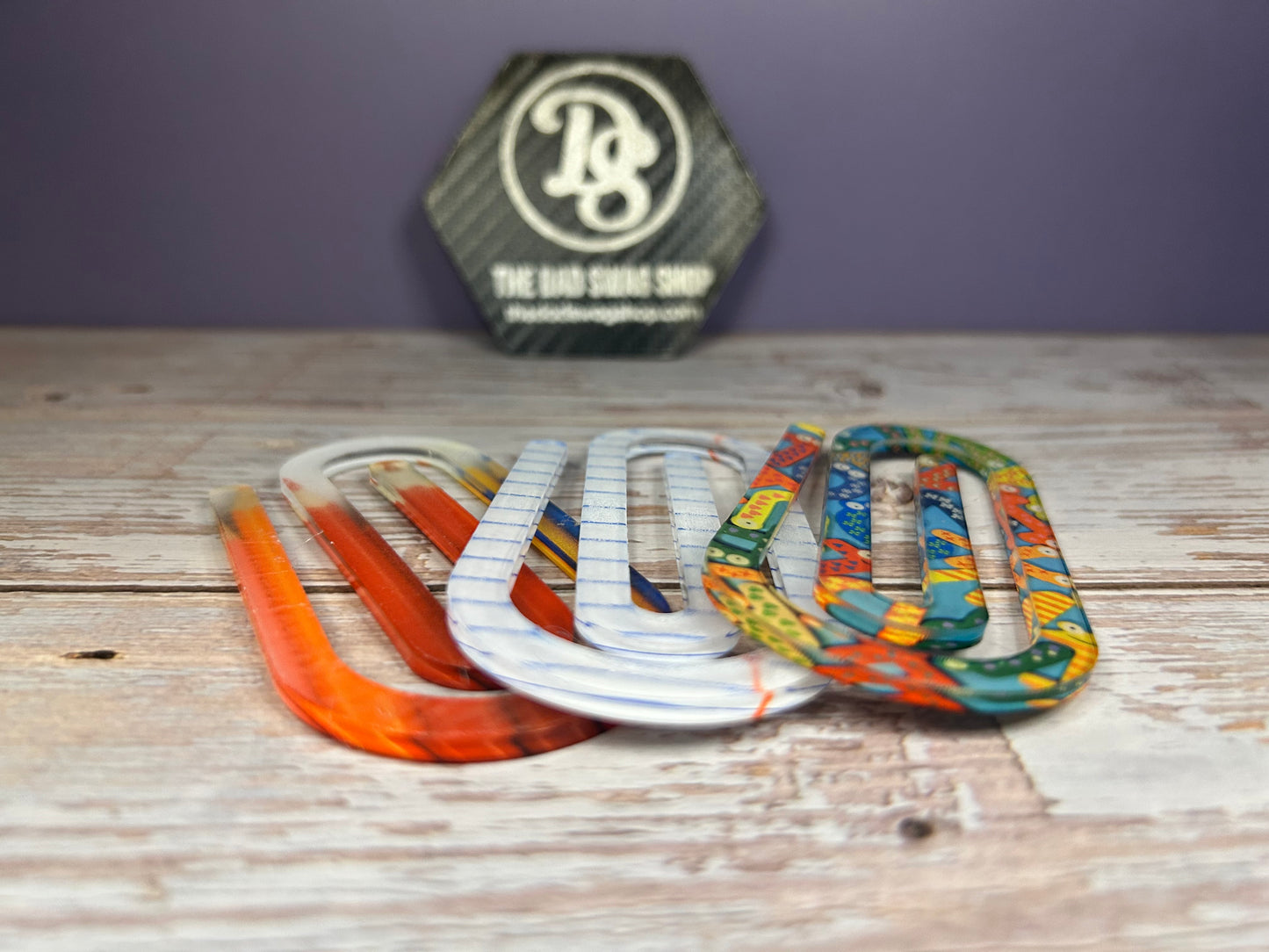 Personalized Teacher Acrylic Paperclip Bookmark - Pack of 3