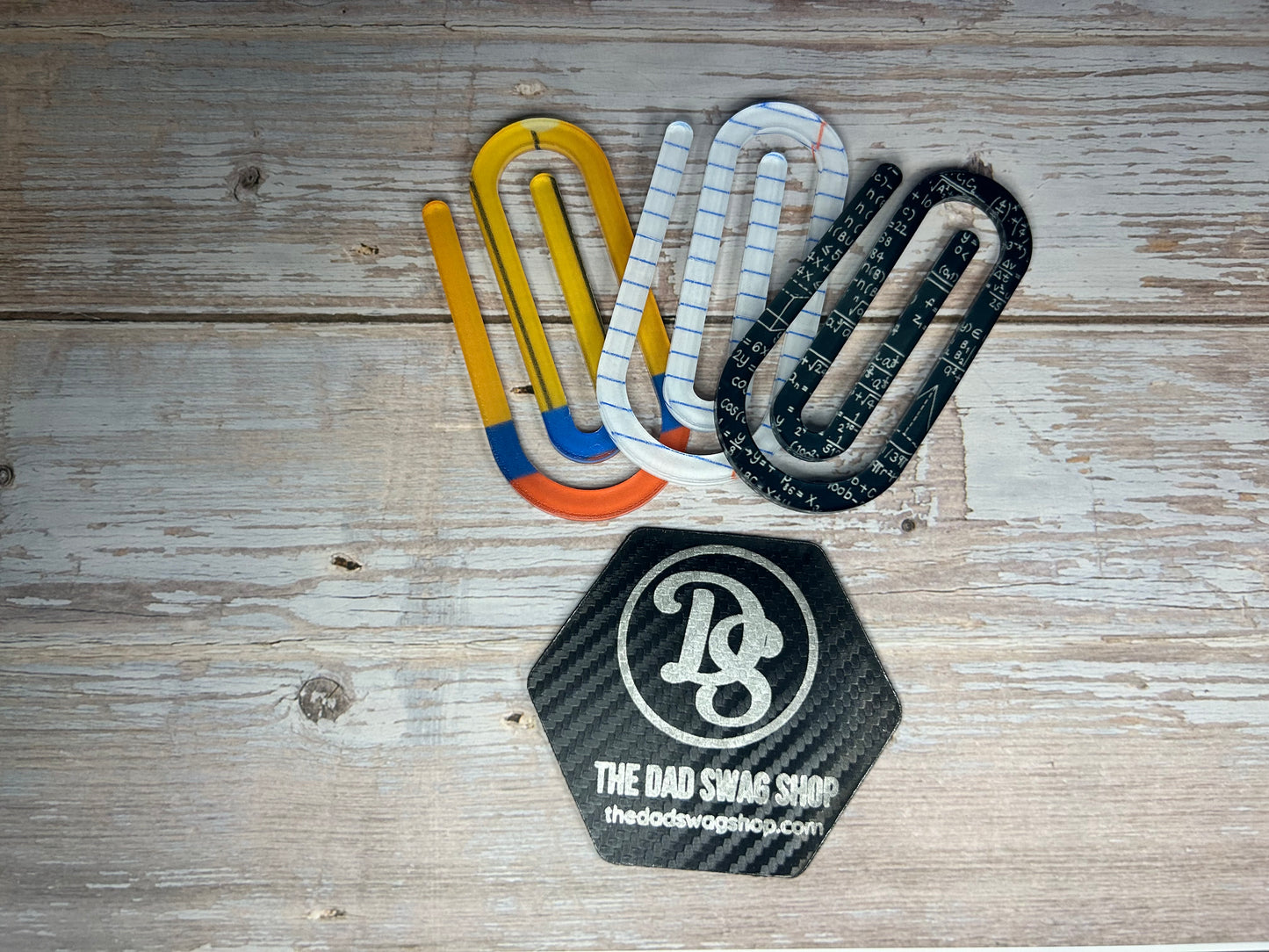 Personalized Teacher Acrylic Paperclip Bookmark - Pack of 3