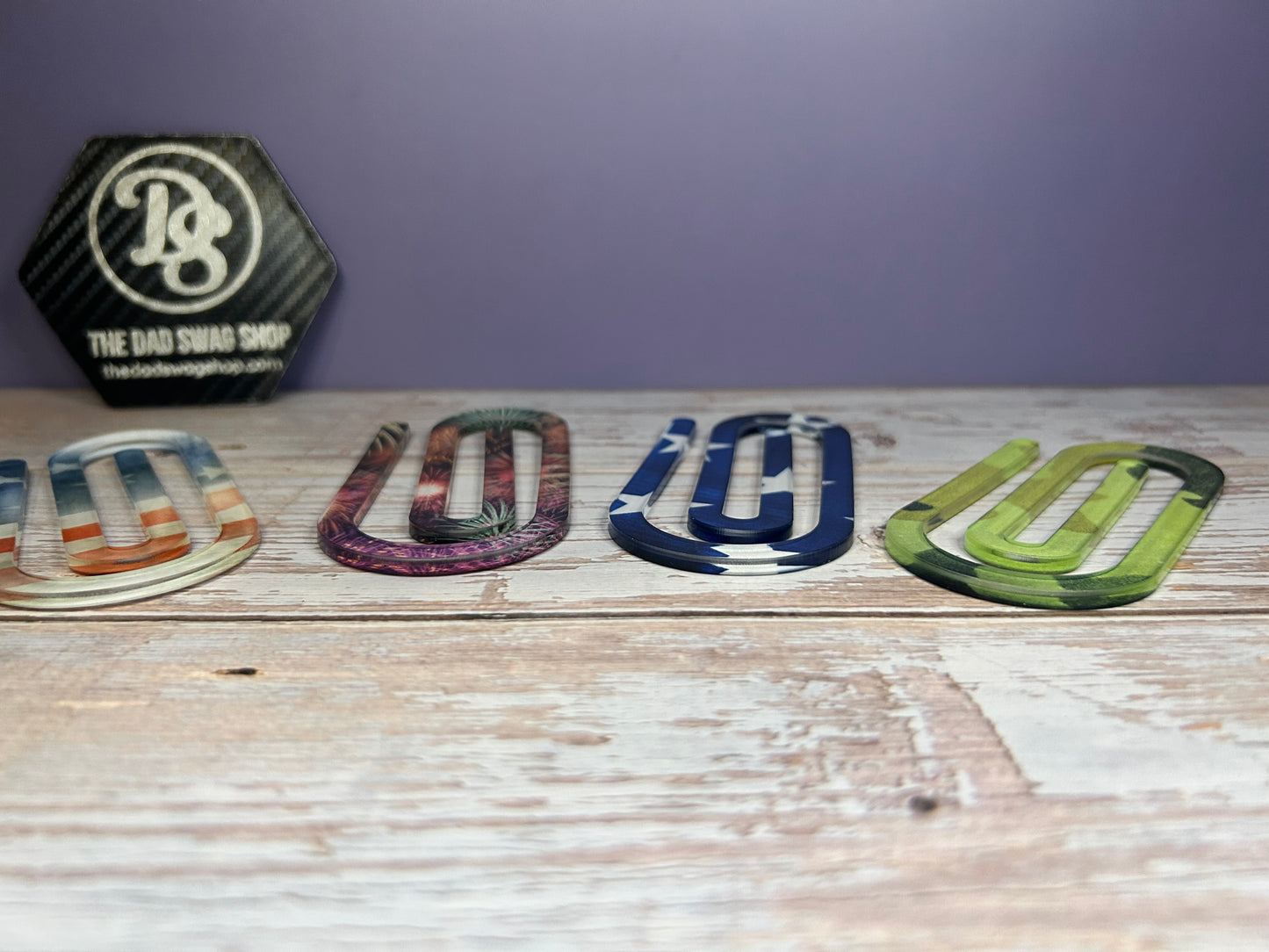Personalized Teacher Acrylic Paperclip Bookmark - Pack of 3