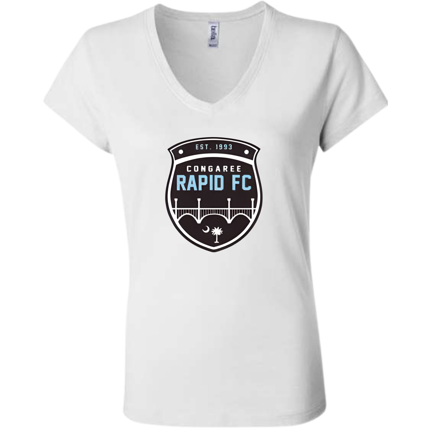 Congaree Rapid FC Women's V-Neck Shirt with FRONT Design options