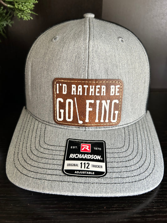 "I'd Rather Be Golfing" Trucker Hat