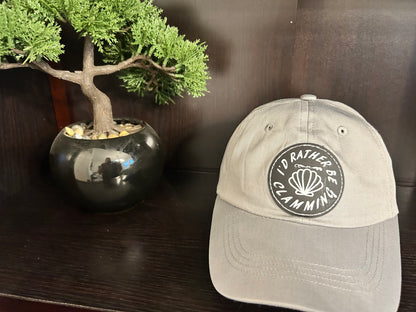 "I'd rather be clamming" hat.