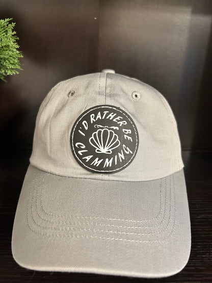 "I'd rather be clamming" hat.