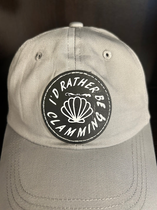 "I'd rather be clamming" hat.