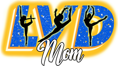 Lexington Varsity Dance Unisex T-Shirts with "LVD" Design options for FRONT.