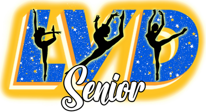 Lexington Varsity Dance Unisex T-Shirts with "LVD" Design options for FRONT.
