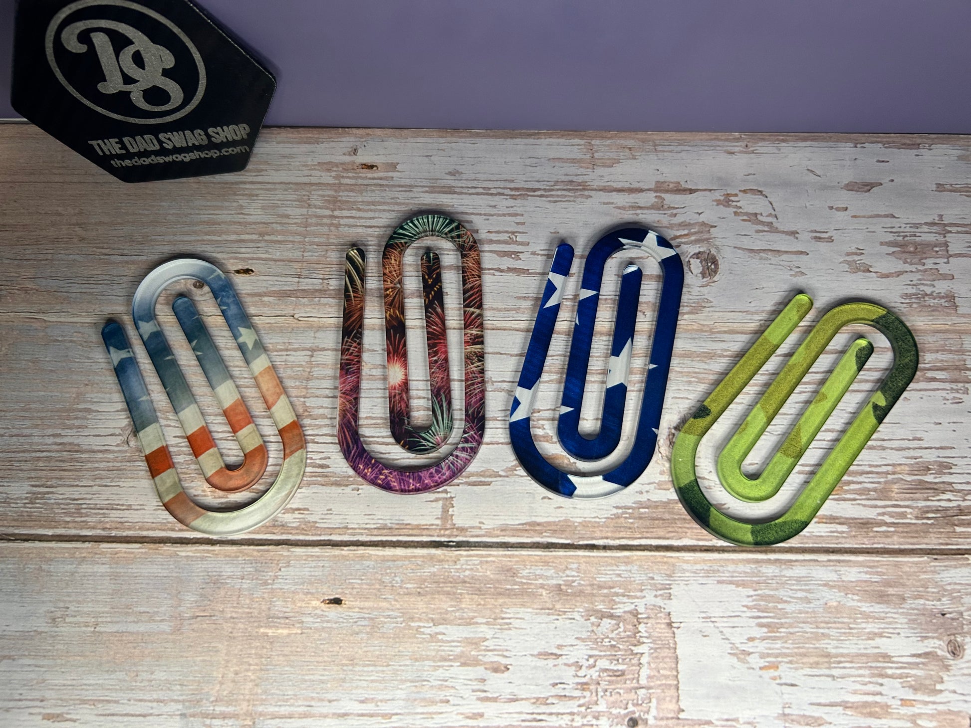 Personalized Teacher Acrylic Paperclip Bookmark - Pack of 3