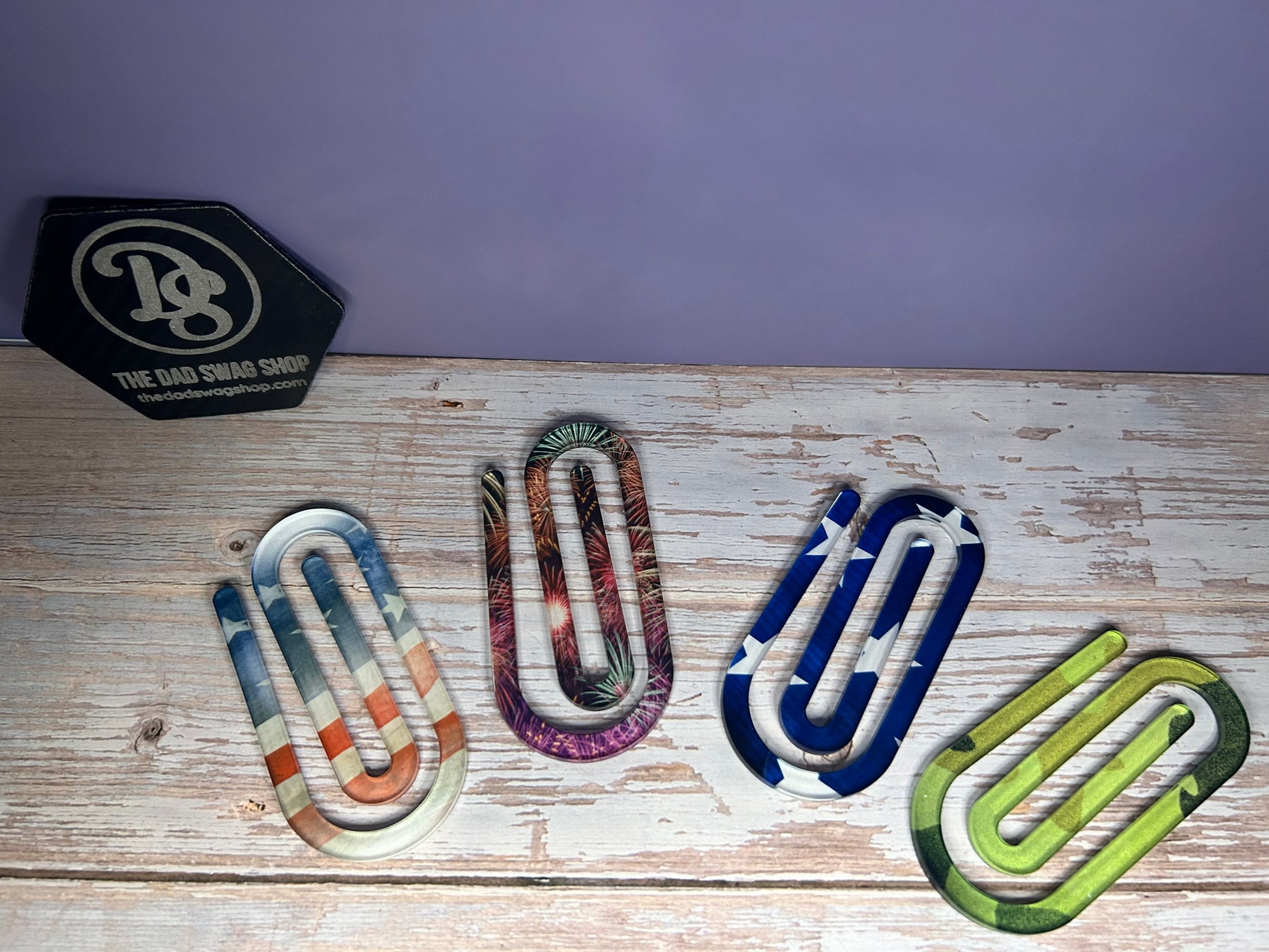 Personalized Teacher Acrylic Paperclip Bookmark - Pack of 3