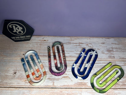 Personalized Teacher Acrylic Paperclip Bookmark - Pack of 3