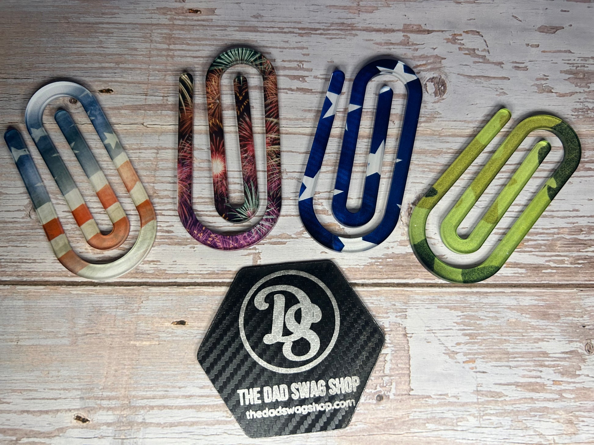 Personalized Teacher Acrylic Paperclip Bookmark - Pack of 3