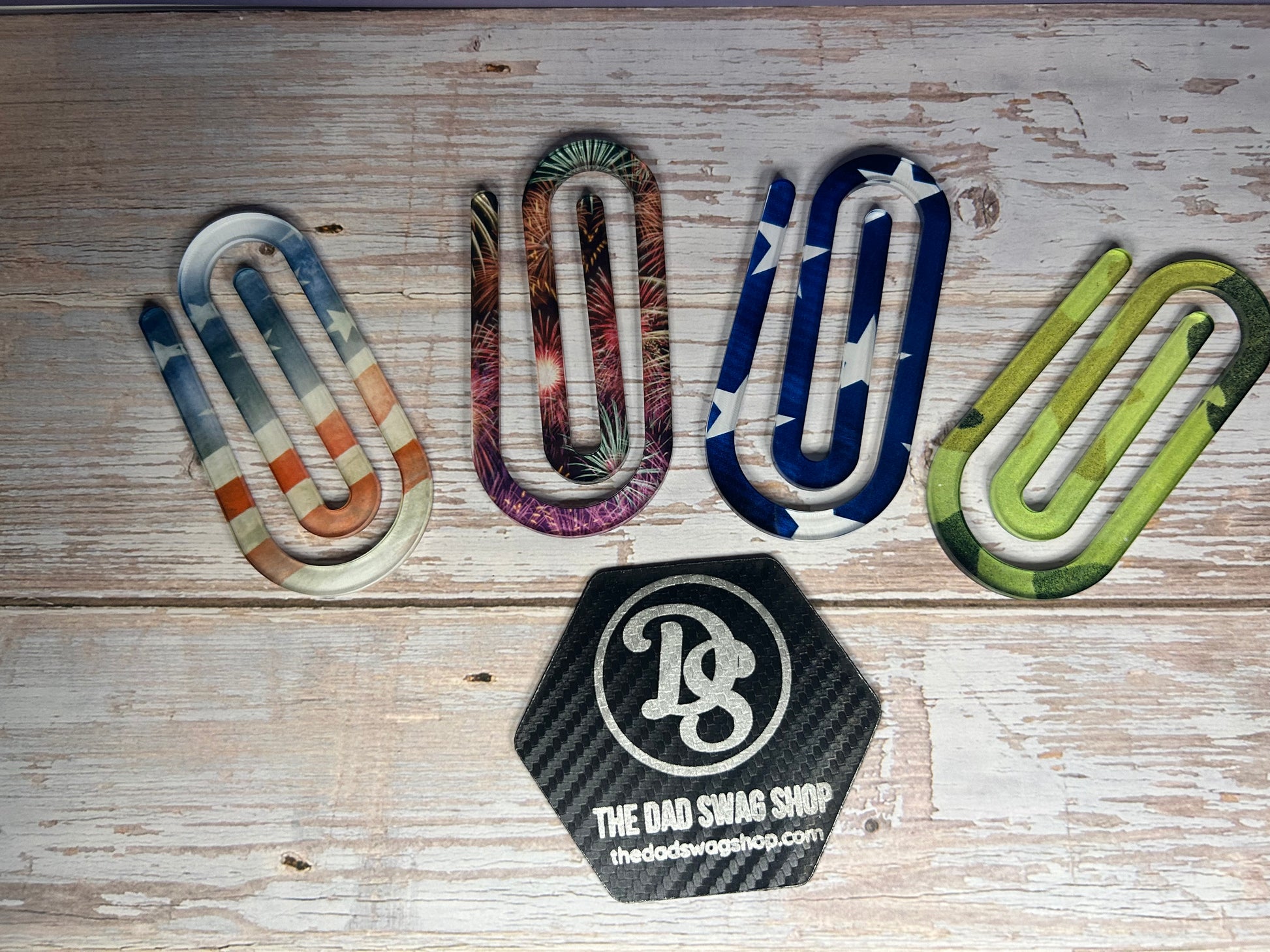 Personalized Teacher Acrylic Paperclip Bookmark - Pack of 3