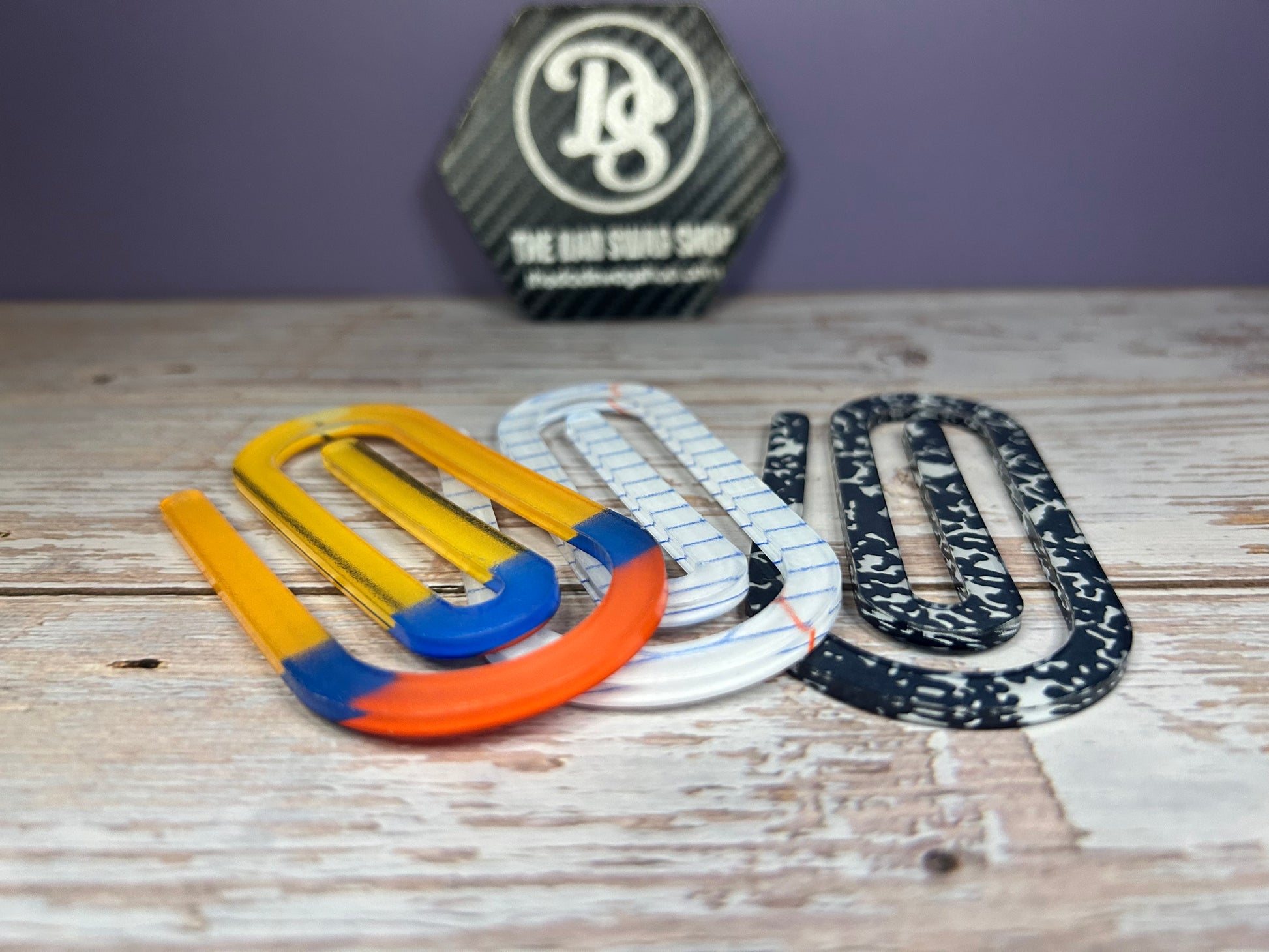 Personalized Teacher Acrylic Paperclip Bookmark - Pack of 3