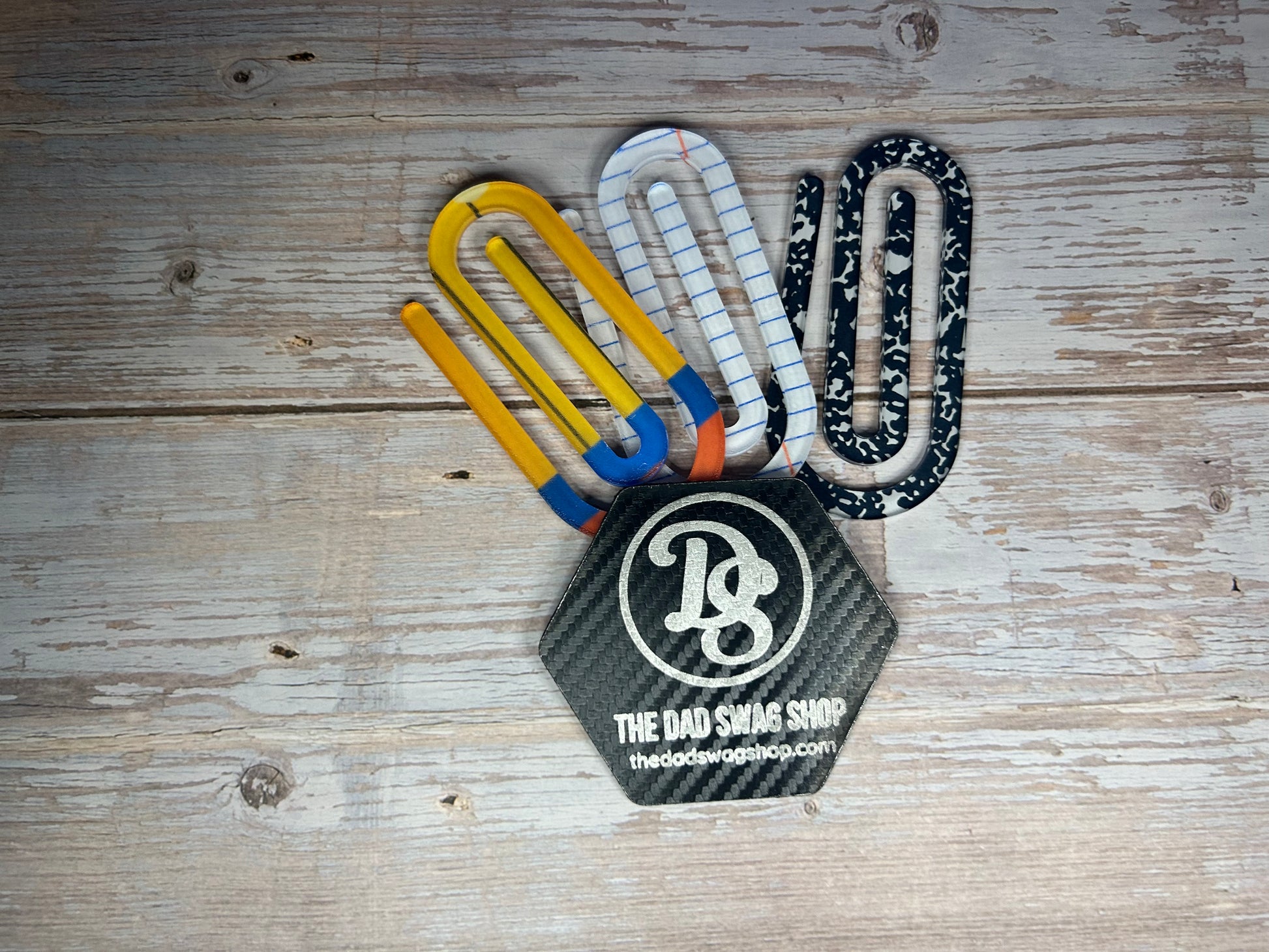 Personalized Teacher Acrylic Paperclip Bookmark - Pack of 3