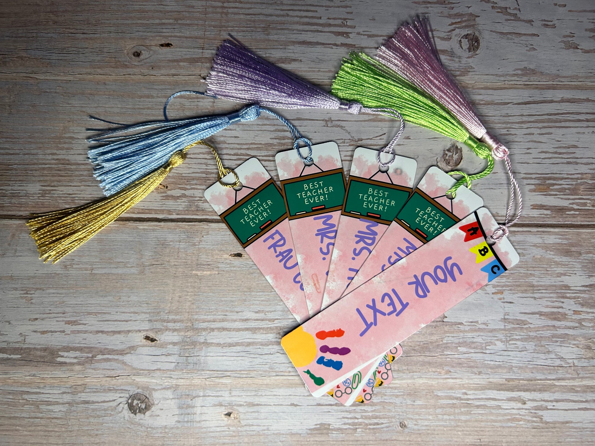 Personalized Teacher Appreciation Bookmarks