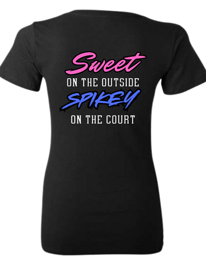 LCRAC Volleyball Team  SWEET & SPIKEY 9U Women's V-Neck