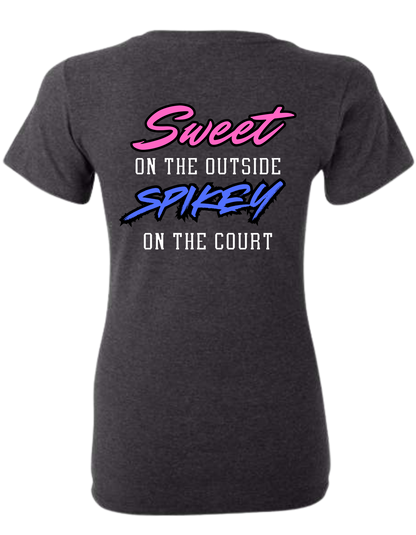 LCRAC Volleyball Team  SWEET & SPIKEY 9U Women's V-Neck