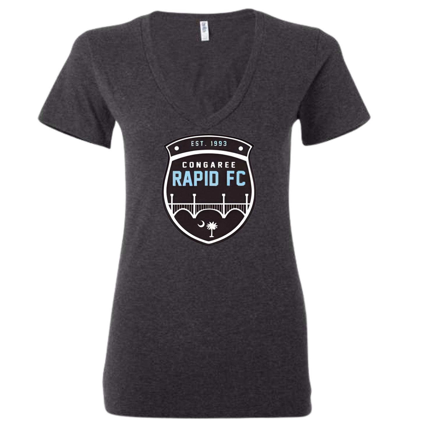 Congaree Rapid FC Women's V-Neck Shirt with FRONT Design options